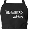 Huuraa Apron Vegetarian with Heart Gift Cotton Vegetarian Gift Idea,