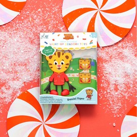 Glo Pals Daniel Tiger Glow Figures Set of 2 Glow Cubes, Water Toy for Children, Bath Toy