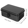 DOITOOL Black Metal Tool Box Multifunction Iron Portable Tool Box