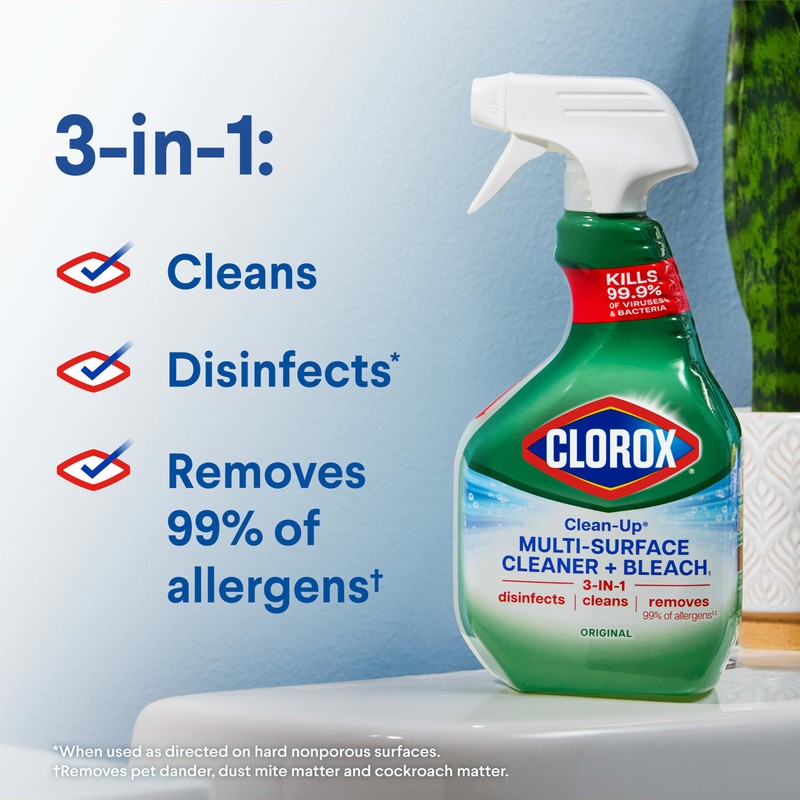 Clorox Clean-Up All Purpose Cleaner with Bleach Original, Household Essentials,