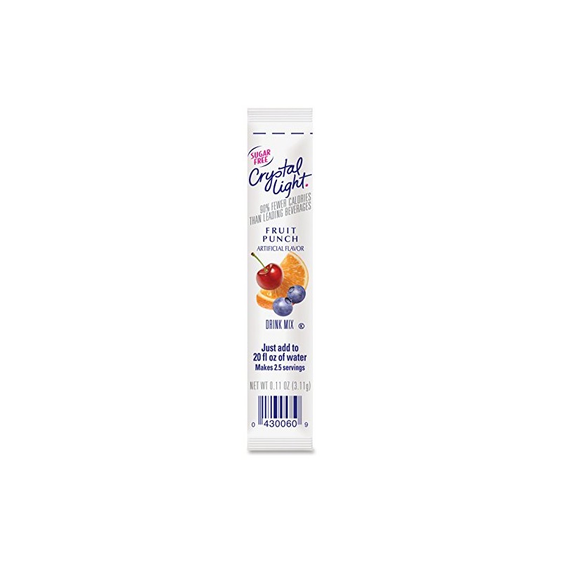 Crystal Light On-The-Go Drink Mix, Fruit Punch (Pack of 90)