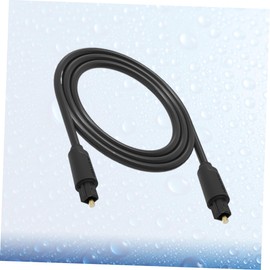 CAXUSD 1.5m Optical Fiber Audio Cable Plated Connectors for Sound for Home Theater and Amplifiers Black