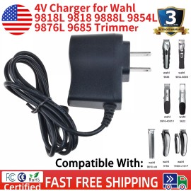 For Wahl 4V Charger for Wahl 9818L 9818 9888L 9854L 9876L 9685 Trimmer fr Groomer Clipper