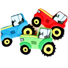 1 Dz. Farm Tractor Cookies! Life is Better on the Farm! Farm Theme Birthday Party Favors!