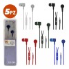 Maíz 5pz Audifonos Alambricos In-ear Jack 3.5mm Manos Libres Pc