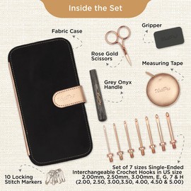 KnitPro Oasis Inter. Crochet Hook Set 2.0-5.0 mm Starter - 1 Piece