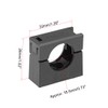uxcell Corrugated Tube Holder AD18.5 Plastic Mounting Bracket Pipe Clamp