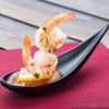 4.3" Voga Melamine Japonais Modern Tasting Spoon, Small, Black -