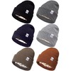 FEQO 6 Pack Satin Lined Winter Beanie Hats Soft Silk