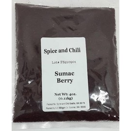 SUMAC BERRY, Ground, Net Wt. 4 oz (0.11kg)
