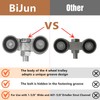 BiJun 4 Wheel Trolley Assembly Roller, Silent Trolley Roller Steel