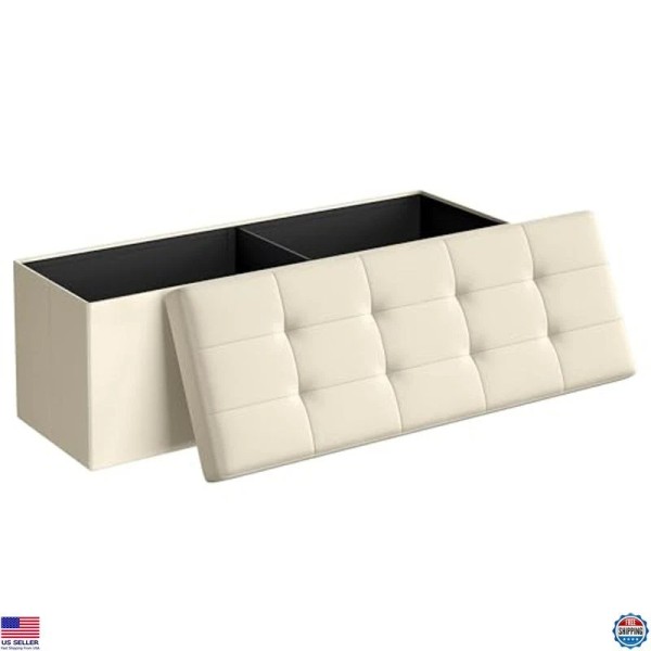 Visit the SONGMICS Store 43" Folding Storage Ottoman Bench, Foot