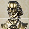 ZKSYLSM Shakespeare Bust Bronze Statue - 12 inches Resin Sculpture