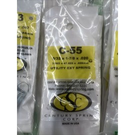 Century Spring Corp CSC Century Spring C-55 Extension Spring