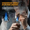 SCARRA Cigar Torch Lighter, Multi-Function 3-in-1 Torch Lighter Gift for
