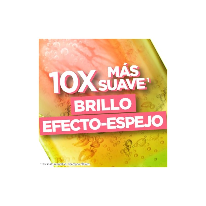 Garnier Fructis Adiós Esponjado Tratamiento Keratin Glow Water Antifrizz, 180ml