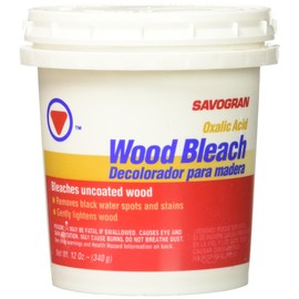 Savogran Savogran Wood Bleach - 12oz Oxalic Acid Wood Bleach for Furniture w/Unfinished or Stripped Wood - Oxalic Acid Powder for Bleaching Wood & Removing Tannin & Black Water Spots - Wood Stain Remover