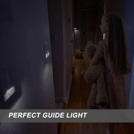 4Pack SOZULAMP Illuminated Light Switch-Esay to Install,No Neutral Wire,Single-Pole Paddle Rocker Lightswitch with Night Light,15Amp 120/277Volt,Glossy White