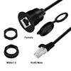 HuaLiSiJi CAT6 RJ45 Flush Mount Male to Female LAN Ethernet
