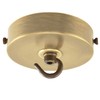 ElekTek 100mm Diameter Flat Top Ceiling Rose with Strap Bracket