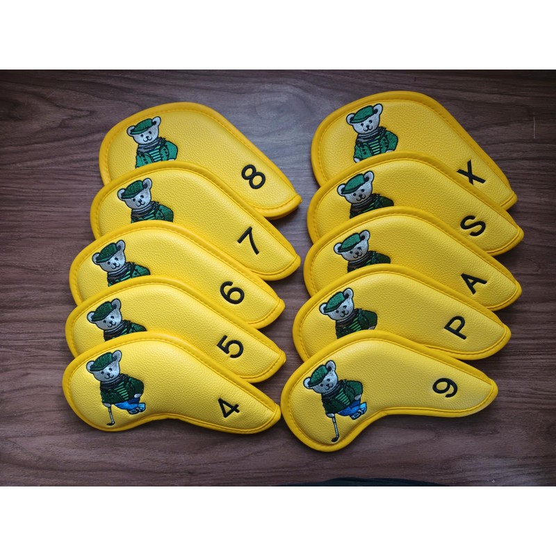 Set of 10 Golf Club Head Covers for Driver, Fairway
