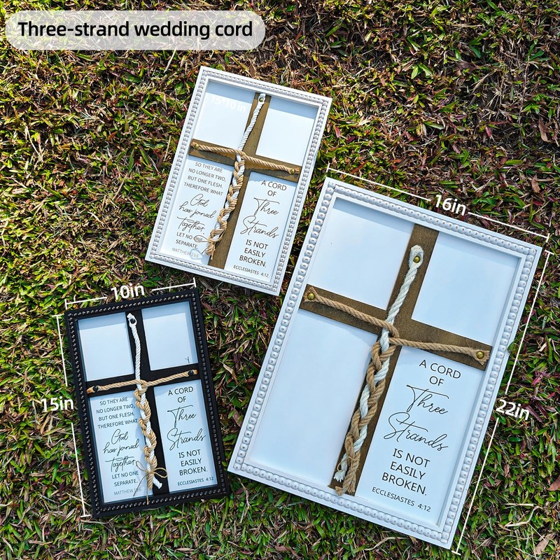 LakWilows A Cord of Three Strands Wedding Ceremony Sign 15x10