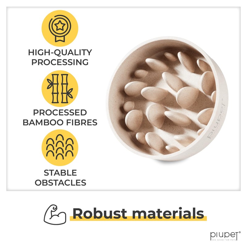 PiuPet Slow Feeder Dog Bowl (27 fl oz)