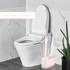 Toilet Brush, Toilet Brush with Ventilated Holder Toilet Bowl Brush