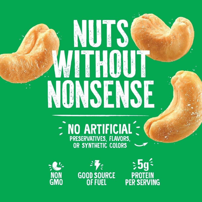 Emerald Nuts Roasted and Salted Whole Cashews (1-Pack), 5oz Resealable