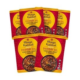 Maya Kaimal Foods - Organic Indian Everyday Dal - Kidney Bean 10oz - Fully Cooked with Carrots and Tamarind - Vegan - Microwavable - Ready to Eat - Pack of 6