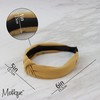 Soft Textured Cotton Knot Headband Wide Turban Headband (Mustard)