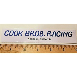 COOK BROS RACING   BMX  STICKER