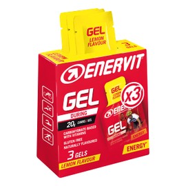 Enervit Sport Energy Gel, Lemon, Pack of 3 Gels
