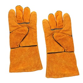 Operitacx Long Bbq Gloves Anti-scalding Feature Barbecue Tools Grilling Gloves for Outdoor Use