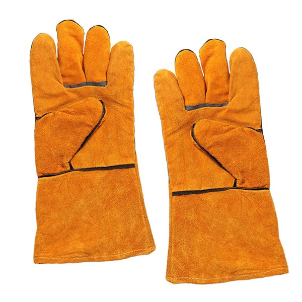 Operitacx Long Bbq Gloves Anti-scalding Feature Barbecue Tools Grilling Gloves