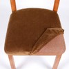 smiry Original Velvet Dining Chair Seat Covers, Stretch Fitted Dining