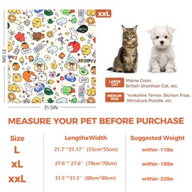 JourCraf Cat Grooming Wrap, Cat Grooming Supplies for Cutting Nails, Cat Restraint for Nail Clipping to Anti-Scratch/Runaway/Bitten, Cat Swaddle Wrap for Calming & Holding Cat (XXL (Within 18lbs)