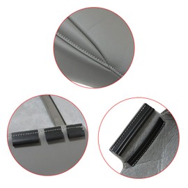 NLQR Passenger Bottom Microfiber Leather Seat Cover Dark Gray Compatible with Toyota Land Cruiser 2008 2009 2010 2011 2012 2013 2014 2015