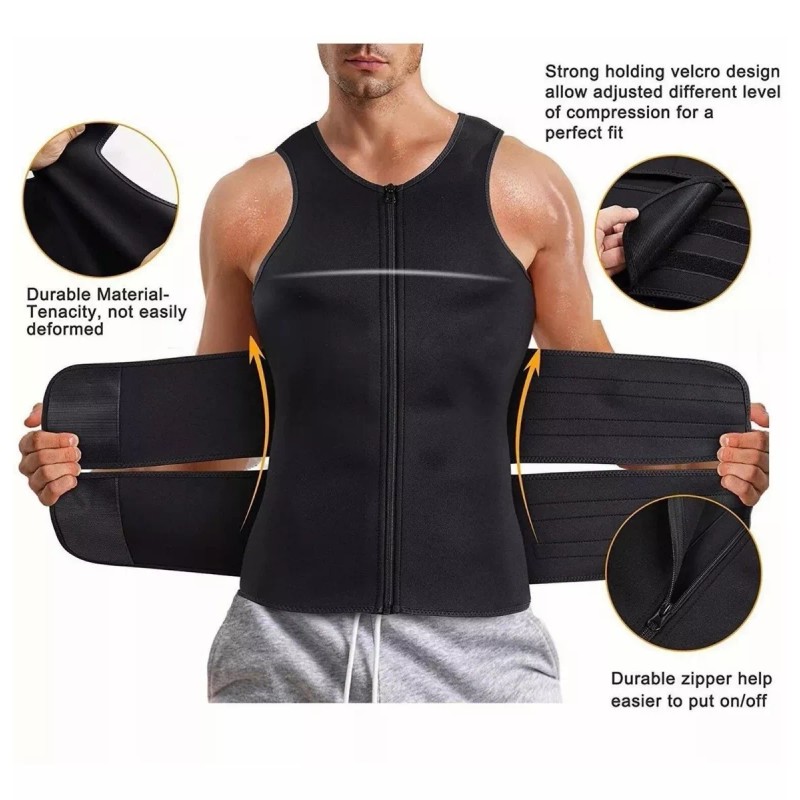 Nemuri Chaleco Faja Estilo Sauna Para Perder Peso Al Entrenar