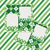 JarThenaAMCS 40 Sheets St. Patrick's Day Pattern Paper Green Shamrock