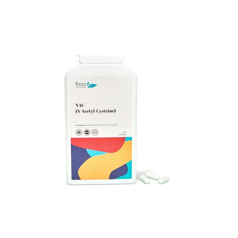 NAC Supplement 600mg By Troo Healthcare - High Strength N-Acetyl