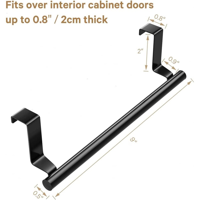 Stainless Steel Over Door Towel Rack Bar Holders for Universal