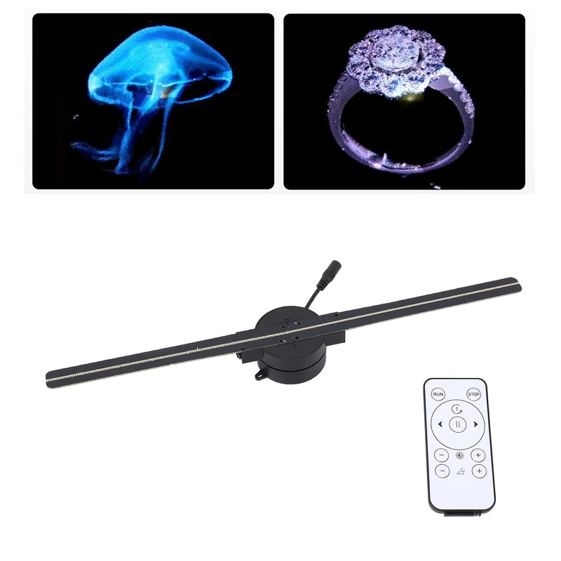 3D Holographic Advertising Machine 415x415mm 1024x640 244 LEDs Hologram Fan