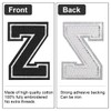 Parches con letras para planchar, 5 piezas de parches bordados