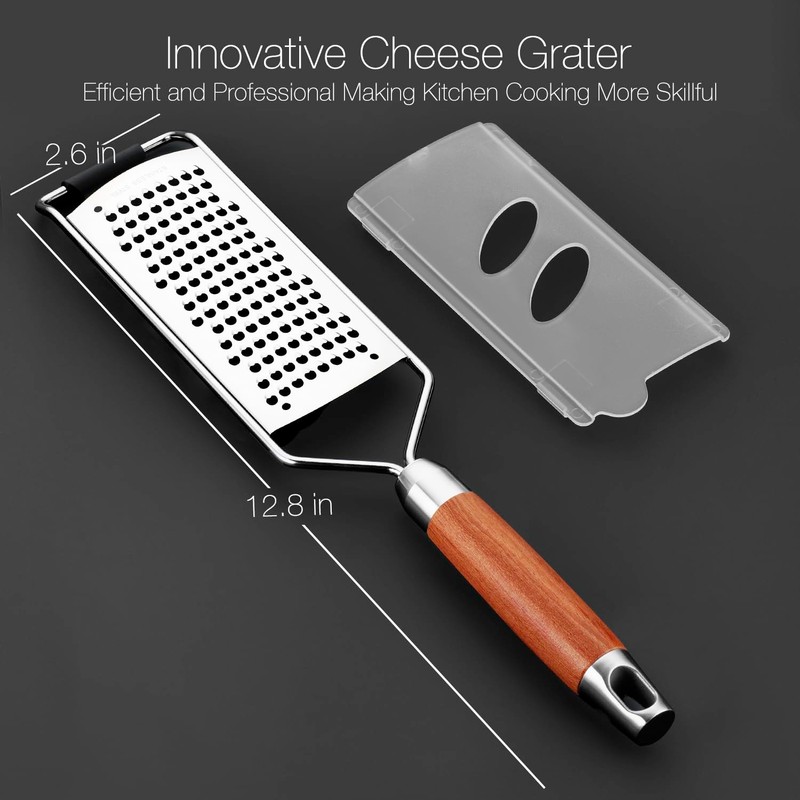 KULUNER Professional-Grade Lemon Zester with Fine Blades, Lightweight Cheese/Vegetable Grater,