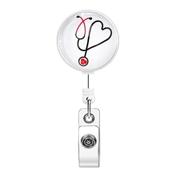 Hospital Easy Pull Retractable Buckle Id Badge Holder Retractable Nurse