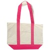 100% Cotton Heavy Duty Expandable two-tone gusseted Reusable Tote Bag