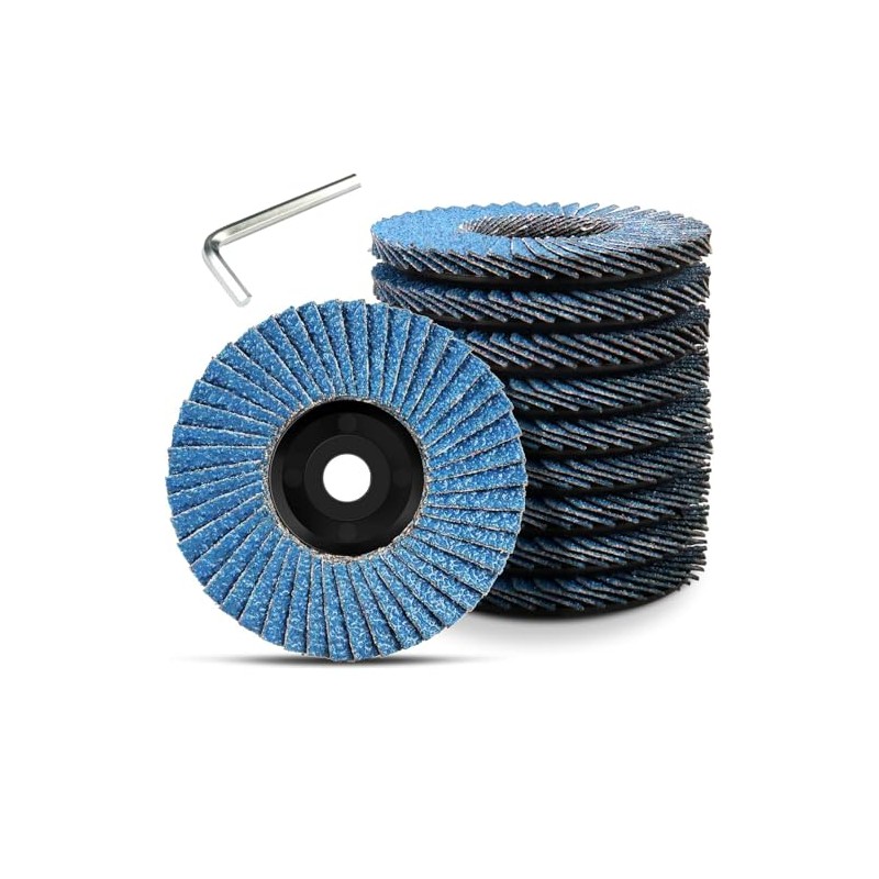 Weploda Pack of 8 Flap Discs, Flap Disc, 75 mm,