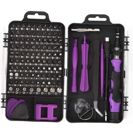 Marhynchus 115 in 1 Screwdriver Set Screwdriver Screwdriver Set Repair Kits for Mobile Devices Multifunctional Tool for Repair Watch Phones (Purple)