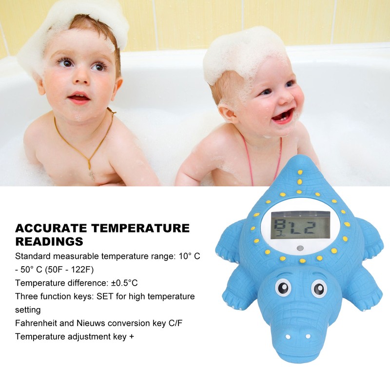 Baby Bath Thermometer Fun Cartoon Animal Waterproof High Accuracy 10℃‑50°C